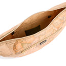 Borsa Donna Mezzaluna Grande 1A Classe Alviero Martini linea Soft Petals in Tessuto Soft Geo Classic e Nero LE54