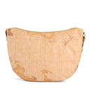 Borsa Donna Mezzaluna Grande 1A Classe Alviero Martini linea Soft Petals in Tessuto Soft Geo Classic e Cuoio LE54