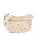 Borsa Donna Mezzaluna Media 1A Classe Alviero Martini linea Soft Petals in Tessuto Soft Geo Safari LE55