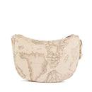 Borsa Donna Mezzaluna Media 1A Classe Alviero Martini linea Soft Petals in Tessuto Soft Geo Safari LE55