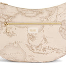 Borsa Donna Mezzaluna Media 1A Classe Alviero Martini linea Soft Petals in Tessuto Soft Geo Safari LE55