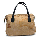 Borsa Donna a Mano 1A Classe Alviero Martini linea Soft Petals in Tessuto Soft Geo Classic e Nero LE57