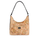 Borsa Donna Sottospalla 1A Classe Alviero Martini linea Soft Petals in Tessuto Soft Geo Classic e Nero LE58
