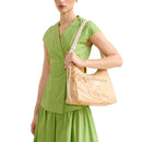 Borsa Donna Sottospalla 1A Classe Alviero Martini linea Soft Petals in Tessuto Soft Geo Classic e Avorio LE58