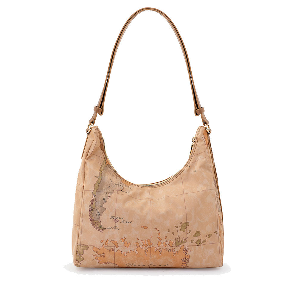 Borsa Donna Sottospalla 1A Classe Alviero Martini linea Soft Petals in Tessuto Soft Geo Classic e Cuoio LE58
