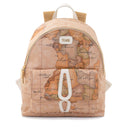 Zaino Donna 1A Classe Alviero Martini linea Soft Petals in Tessuto Soft Geo Classic e Avorio LE59