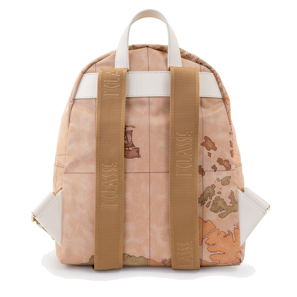 Zaino Donna 1A Classe Alviero Martini linea Soft Petals in Tessuto Soft Geo Classic e Avorio LE59