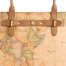 Shopping Bag Donna 1A Classe Alviero Martini linea Escape Geo stampa Geo Classic e Cuoio LE60