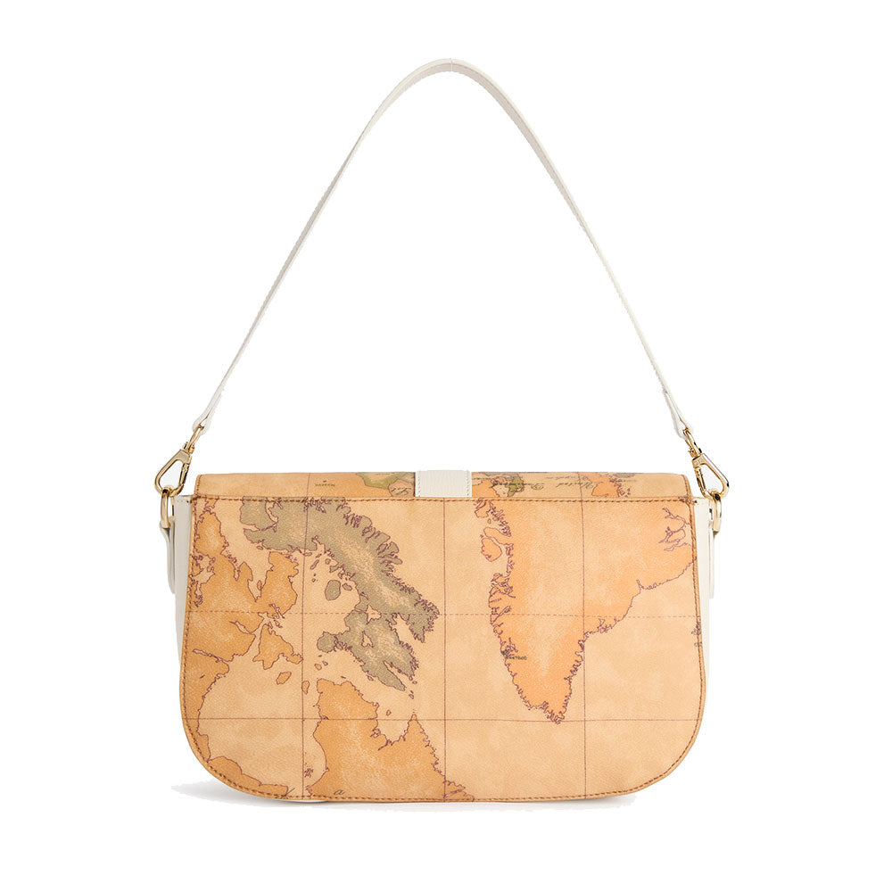 Borsa Donna Sottospalla 1A Classe Alviero Martini linea Escape Geo stampa Geo Classic e Avorio LE62