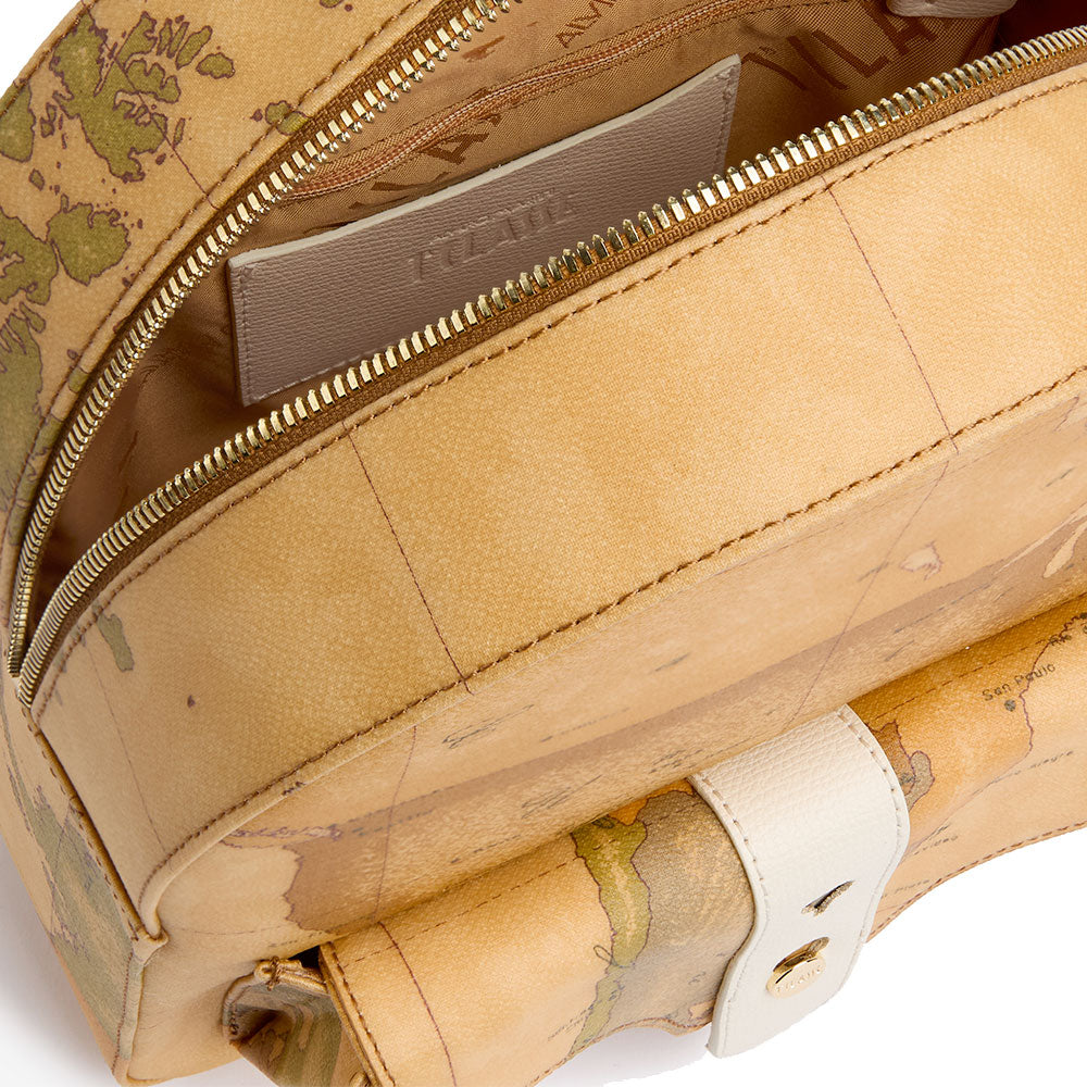 Zaino Donna 1A Classe Alviero Martini linea Escape Geo stampa Geo Classic e Avorio LE64