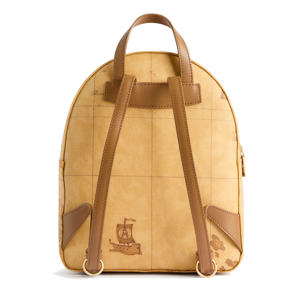 Zaino Donna 1A Classe Alviero Martini linea Escape Geo stampa Geo Classic e Cuoio LE64