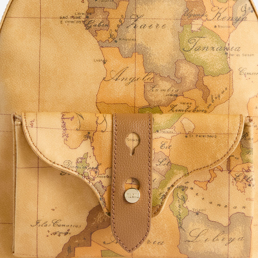 Zaino Donna 1A Classe Alviero Martini linea Escape Geo stampa Geo Classic e Cuoio LE64