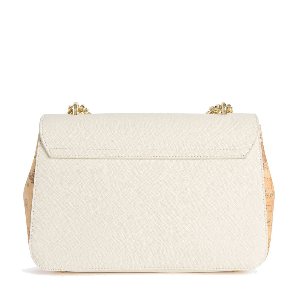 Borsa Donna a Spalla 1A Classe Alviero Martini linea Bay Lock Bag Avorio LF02