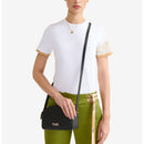 Borsa Doppia Zip a Tracolla 1A Classe Alviero Martini linea Aura Bag stampa Saffiano Nera LF04