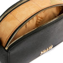 Borsa Doppia Zip a Tracolla 1A Classe Alviero Martini linea Aura Bag stampa Saffiano Nera LF04