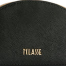 Borsa Doppia Zip a Tracolla 1A Classe Alviero Martini linea Aura Bag stampa Saffiano Nera LF04