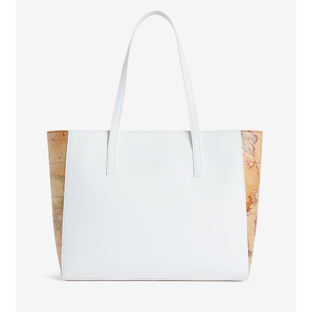 Shopping Bag Donna 1A Classe Alviero Martini linea Geo Harmonia Bianco LF35