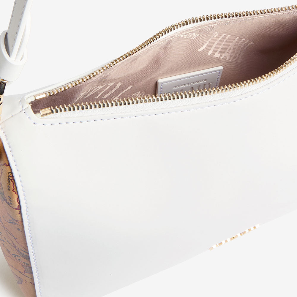 Borsa Donna Sottospalla con Tracolla 1A Classe Alviero Martini linea Geo Harmonia Bianco LF36