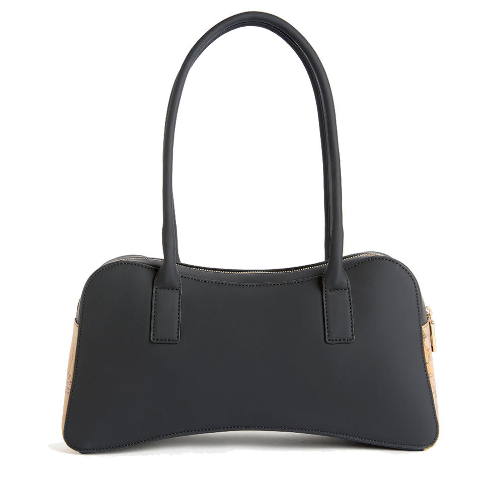 Damen-Schultertasche 1A Classe ALVIERO MARTINI Modell Geo Harmonia in Schwarz LF38