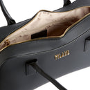 Damen-Schultertasche 1A Classe ALVIERO MARTINI Modell Geo Harmonia in Schwarz LF38