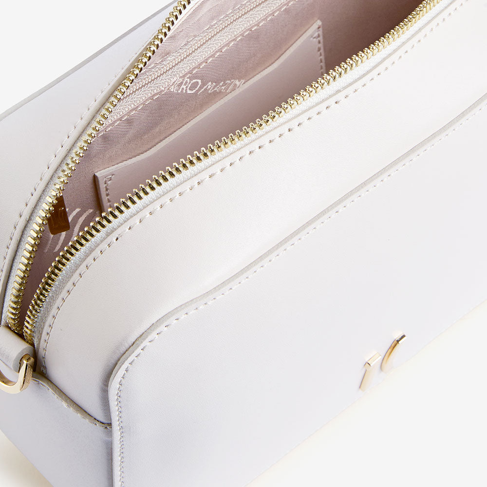 Borsa Donna a Tracolla 1A Classe Alviero Martini linea Summer Paradise in Pelle Bianca LF43