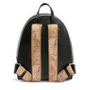 Zaino Donna 1A Classe Alviero Martini linea Summer Paradise in Pelle Nera LF44