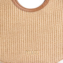 Borsa Donna Hobo 1A Classe Alviero Martini linea Sunny Rafia in Rafia Intrecciata Naturale LF46