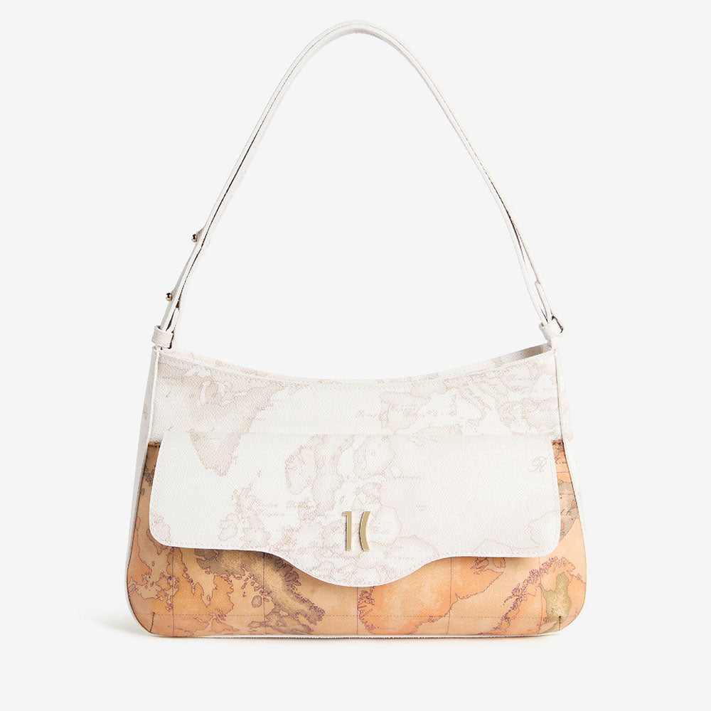 Borsa Sottospalla Donna 1A Classe Alviero Martini linea White Geo Mix Bianca LF61