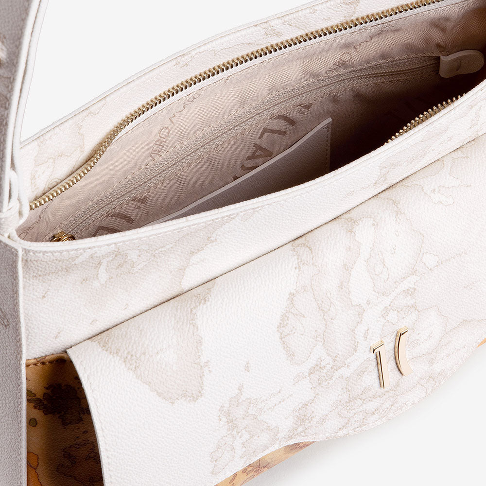 Borsa Sottospalla Donna 1A Classe Alviero Martini linea White Geo Mix Bianca LF61