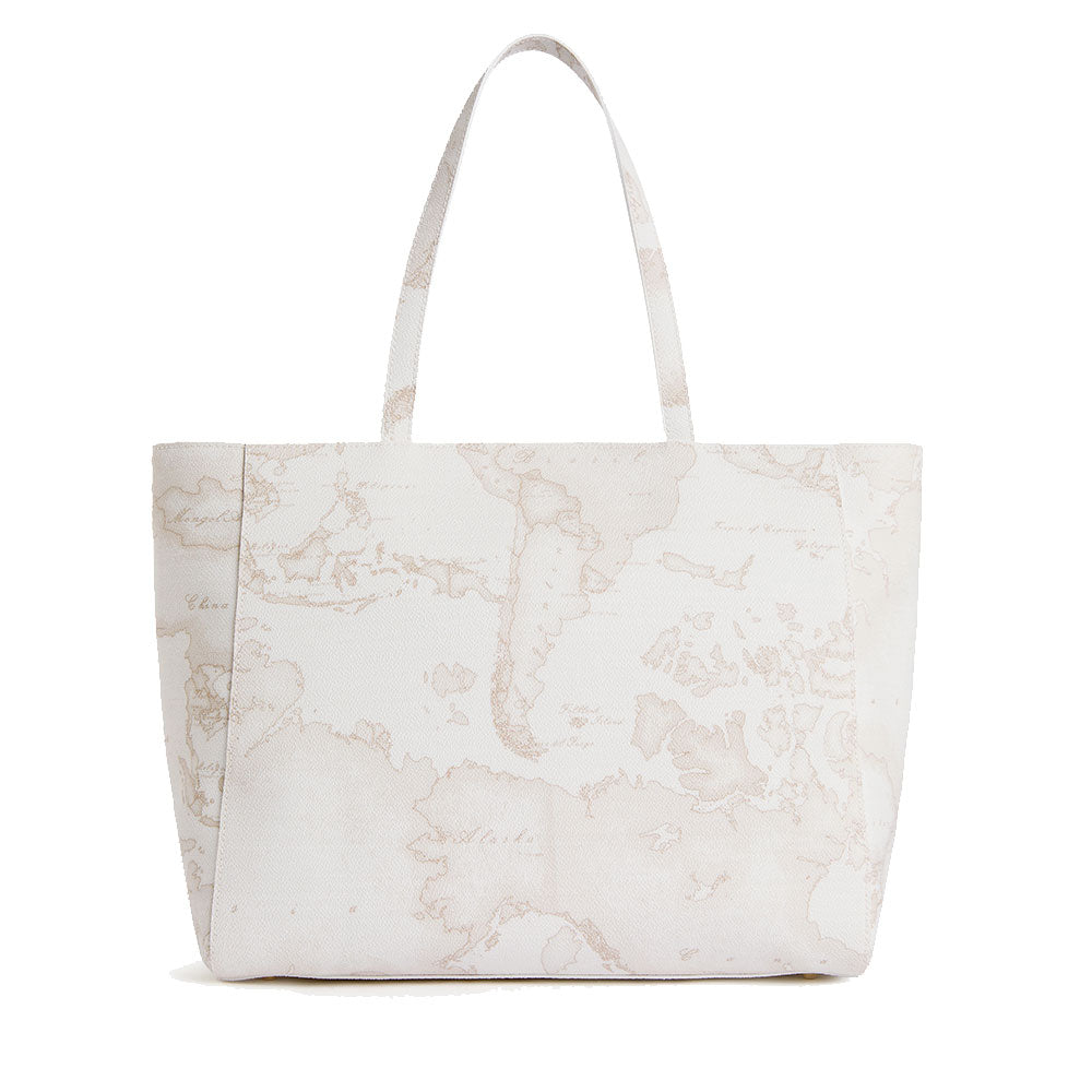 Shopping Bag Donna 1A Classe Alviero Martini linea White Geo Mix Bianca LF62