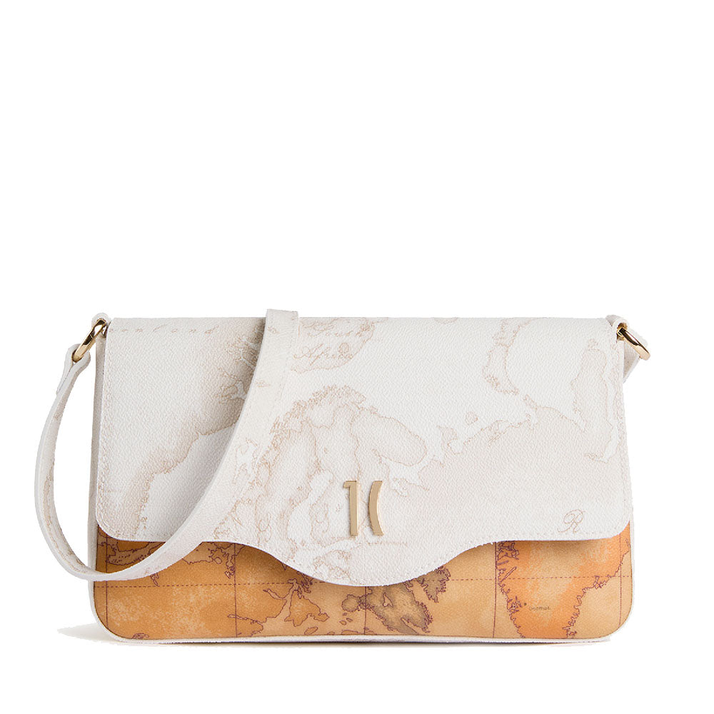 Borsa Donna a Tracolla 1A Classe Alviero Martini linea White Geo Mix Bianca LF63