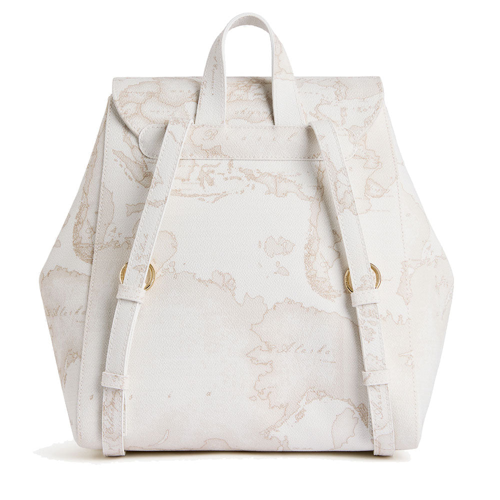 Zaino Donna 1A Classe Alviero Martini linea White Geo Mix Bianco LF64
