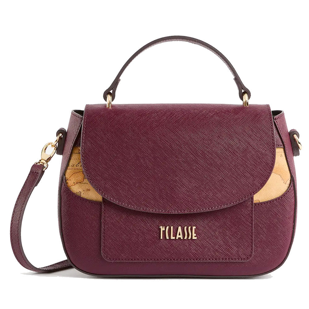 Borsa Donna a Mano con Patta 1A Classe Alviero Martini linea West City Bordeaux LF76