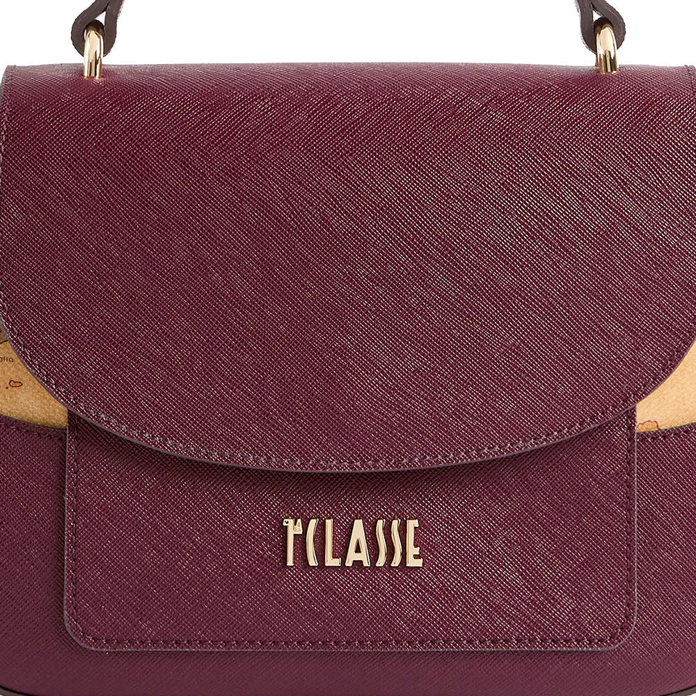 Borsa Donna a Mano con Patta 1A Classe Alviero Martini linea West City Bordeaux LF76