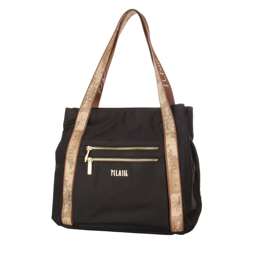 Shopping Bag Donna 1A Classe Alviero Martini linea Whisper Nylon Nero LF91