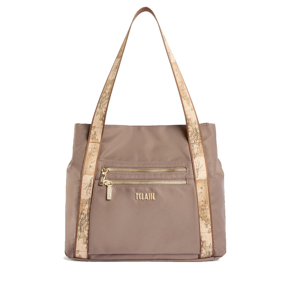 Shopping Bag Donna 1A Classe Alviero Martini linea Whisper Nylon color Roccia LF91