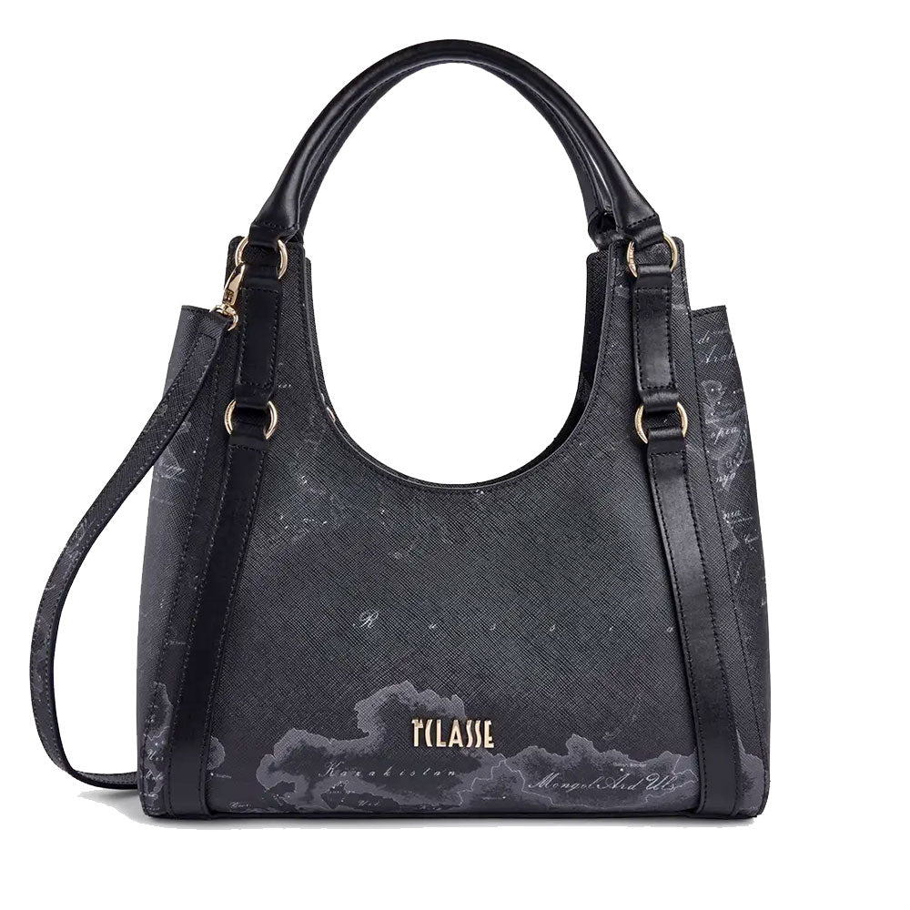 Borsa Donna Sottospalla Hobo 1A Classe Alviero Martini linea Nightfall Geo stampa Geo Night LF97