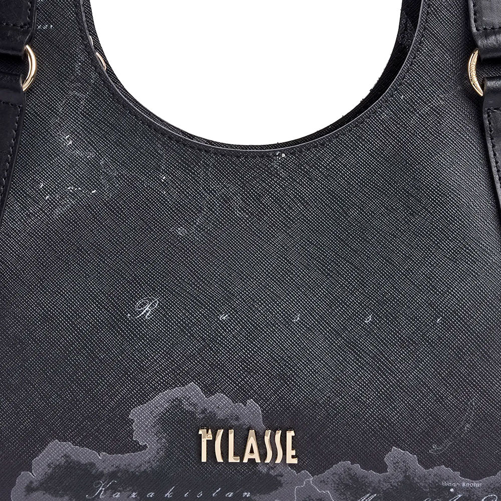 Borsa Donna Sottospalla Hobo 1A Classe Alviero Martini linea Nightfall Geo stampa Geo Night LF97