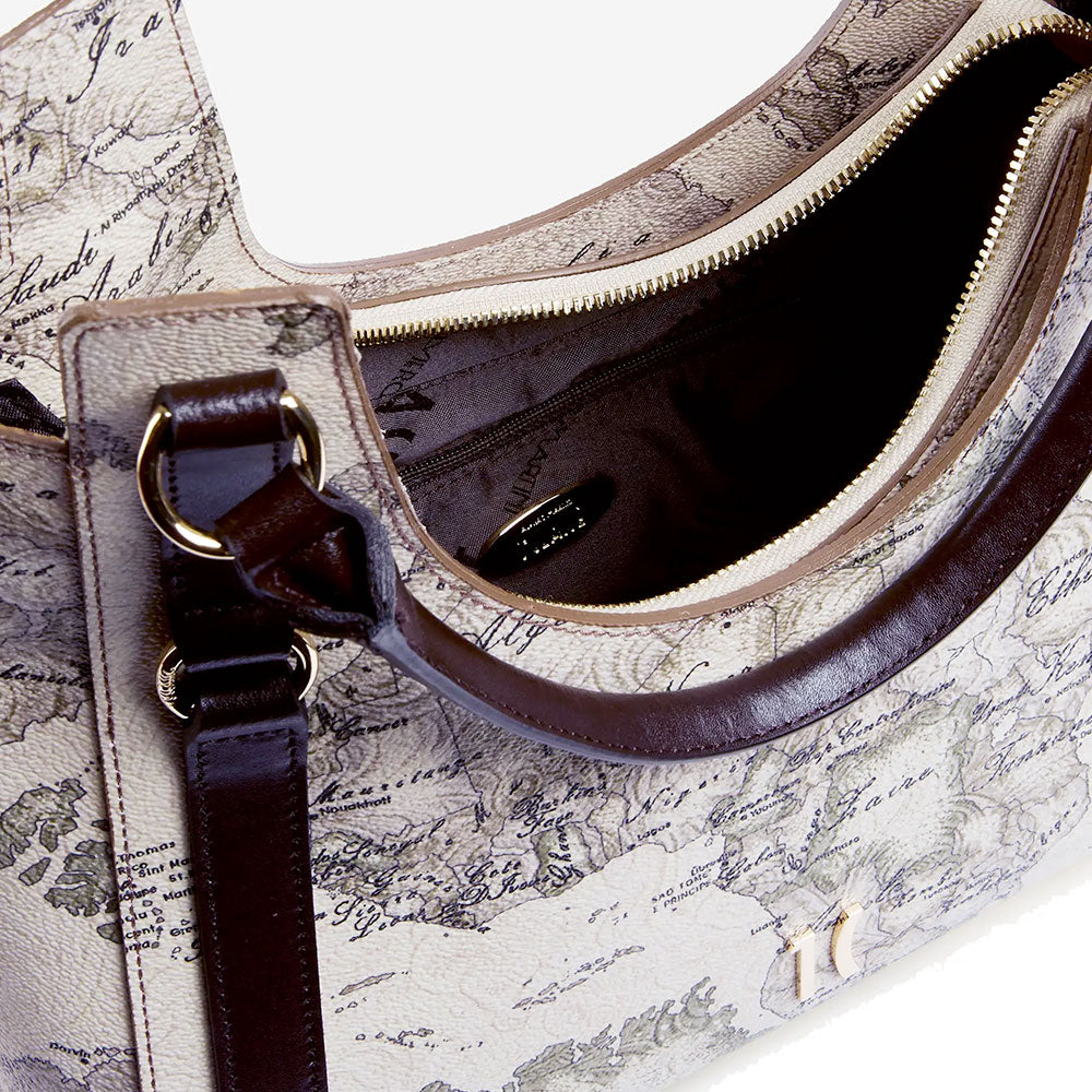Borsa Donna Sottospalla Hobo 1A Classe Alviero Martini linea Country Geo color Tortora LF97