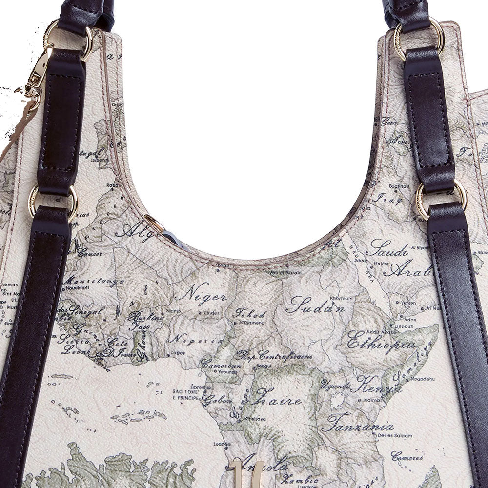 Borsa Donna Sottospalla Hobo 1A Classe Alviero Martini linea Country Geo color Tortora LF97