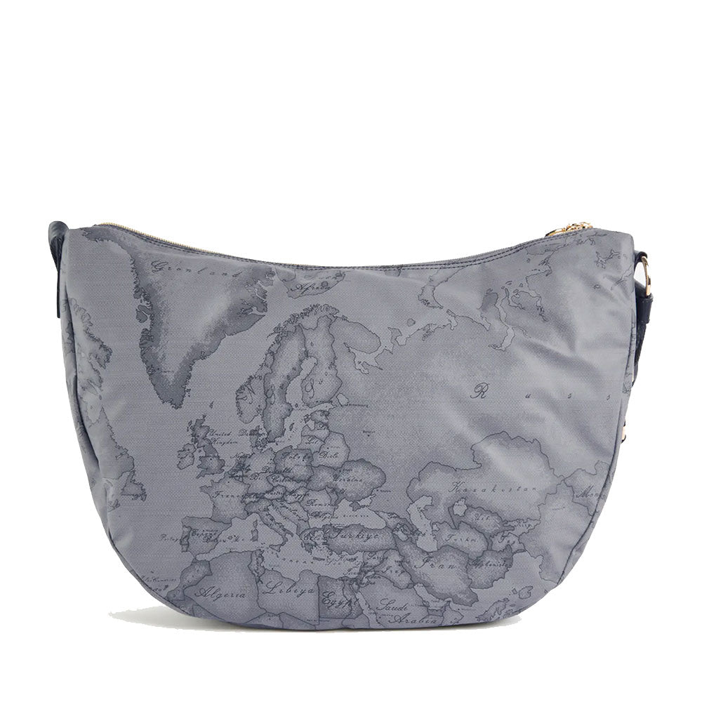 Borsa Donna Mezzaluna Grande 1A Classe Alviero Martini linea Soft Ranch in Tessuto Soft Geo Dark LG03