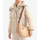 Borsa Donna Mezzaluna Grande 1A Classe Alviero Martini linea Soft Ranch in Tessuto Soft Geo Classic e Zucca LG03