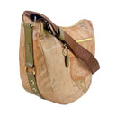 Borsa Donna Mezzaluna Grande 1A Classe Alviero Martini linea Soft Ranch in Tessuto Soft Geo Classic e Verde Oliva LG03