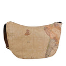 Borsa Donna Mezzaluna Grande 1A Classe Alviero Martini linea Soft Ranch in Tessuto Soft Geo Classic e Verde Oliva LG03