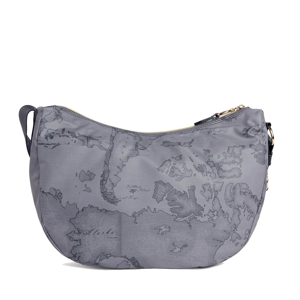 Borsa Donna Mezzaluna Media 1A Classe Alviero Martini linea Soft Ranch in Tessuto Soft Geo Dark LG04