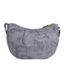 Borsa Donna Mezzaluna Media 1A Classe Alviero Martini linea Soft Ranch in Tessuto Soft Geo Dark LG04
