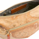 Borsa Donna Mezzaluna Media 1A Classe Alviero Martini linea Soft Ranch in Tessuto Soft Geo Classic e Zucca LG04