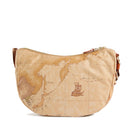 Borsa Donna Mezzaluna Media 1A Classe Alviero Martini linea Soft Ranch in Tessuto Soft Geo Classic e Zucca LG04