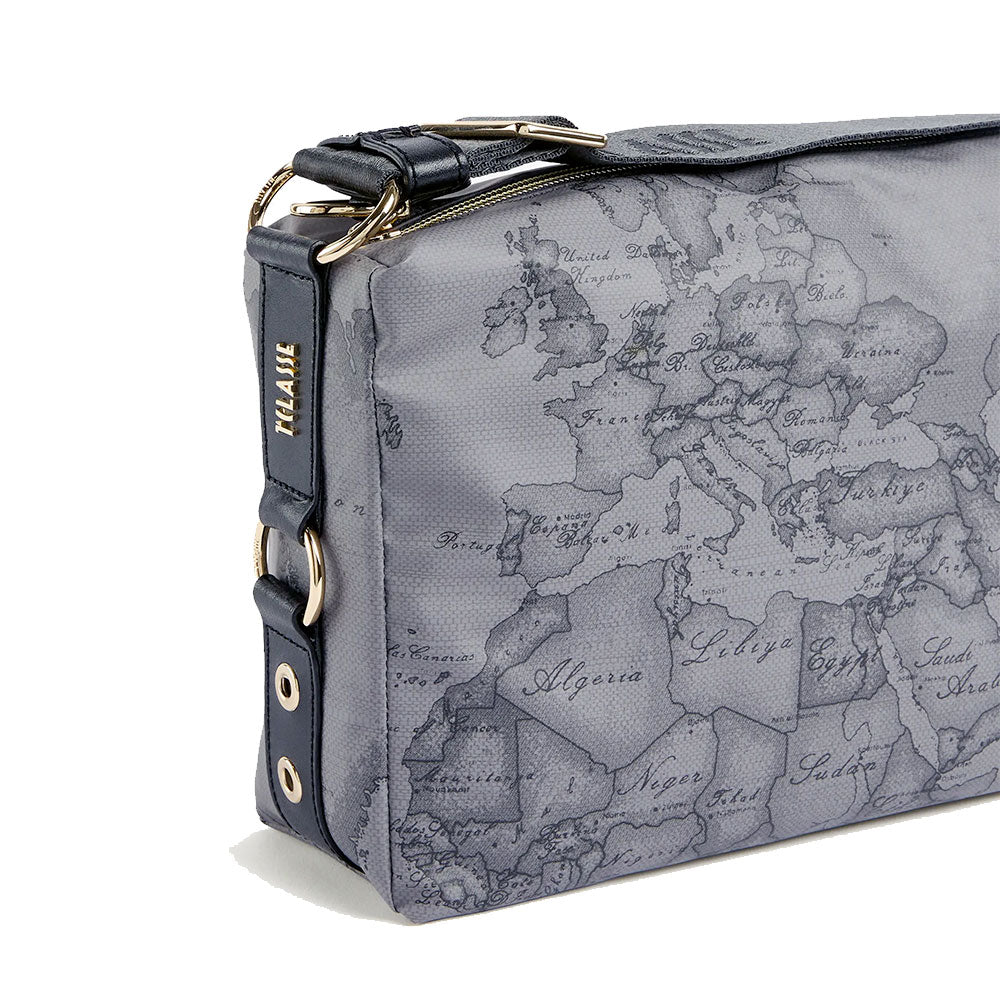 Borsa Donna a Tracolla 1A Classe Alviero Martini linea Soft Ranch in Tessuto Soft Geo Dark LG05