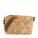 Borsa Donna a Tracolla 1A Classe Alviero Martini linea Soft Ranch in Tessuto Soft Geo Classic e Castagna LG05